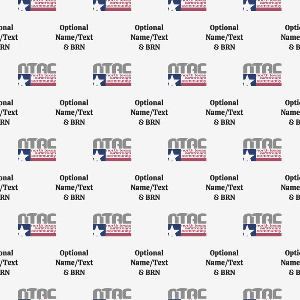 North Texas Airstream Community Wrapping Paper 12" x 12" Close Up