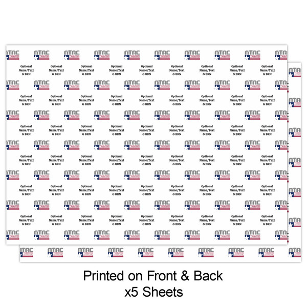 North Texas Airstream Community Wrapping Paper Sheet - Double Sided - Front