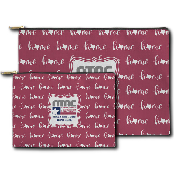 North Texas Airstream Community Zippered Pouches - Size Comparison