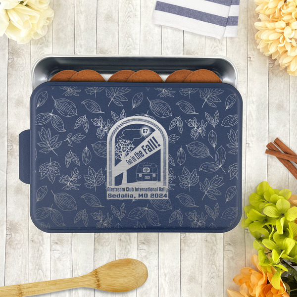 Airstream International Rally - 2024 Aluminum Baking Pan - Navy Lid - LIFESTYLE