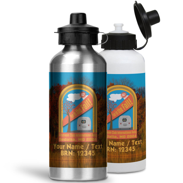 Airstream International Rally - 2024 Aluminum Water Bottles - MAIN (white &silver)