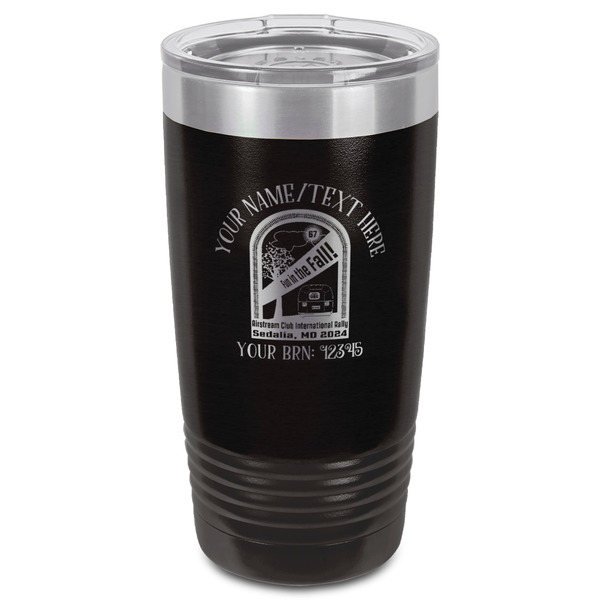 Airstream International Rally - 2024 Black Polar Camel Tumbler - 20oz - Front