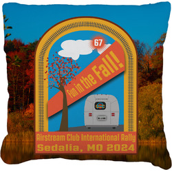 Airstream International Rally - 2024 Faux-Linen Throw Pillow