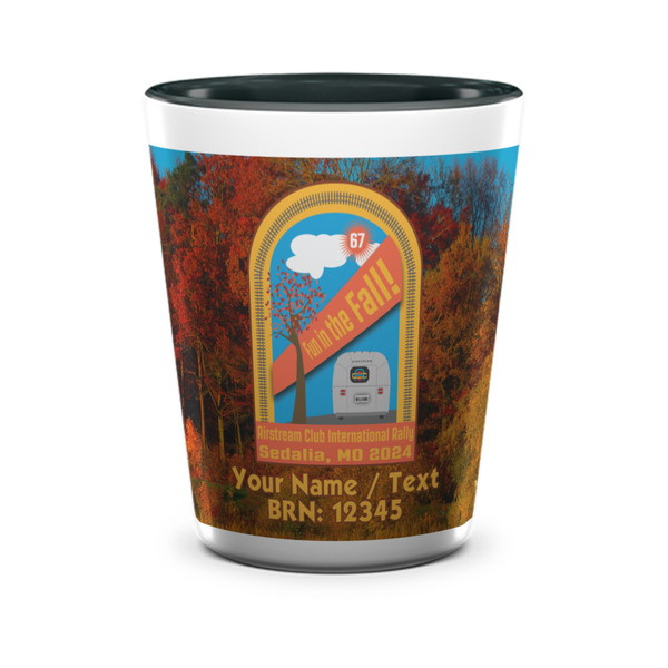 Airstream International Rally - 2024 Ceramic Shot Glass - Two Tone - Front