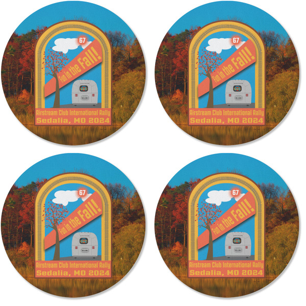Airstream International Rally - 2024 Coaster Round Rubber Back - Apvl