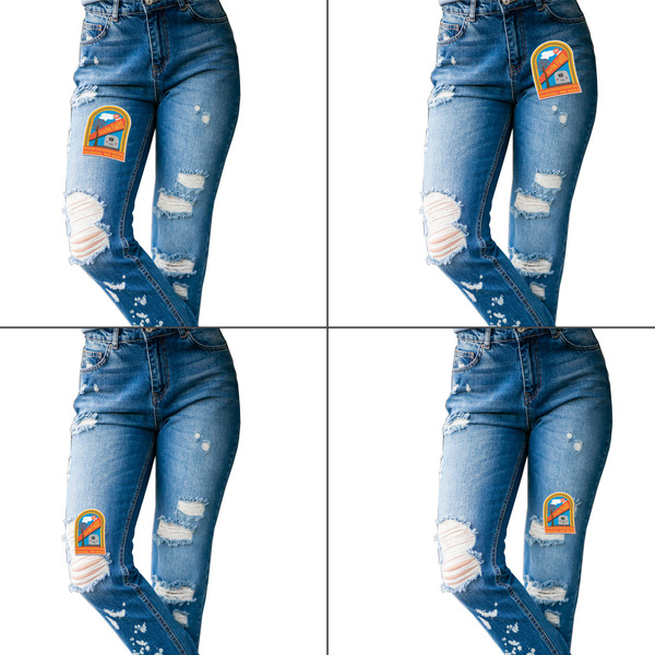 Airstream International Rally - 2024 Custom Shape Iron On Patches - L - Set of 4 - Approval