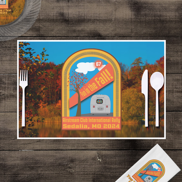 Airstream International Rally - 2024 Disposable Paper Placemat - In Context