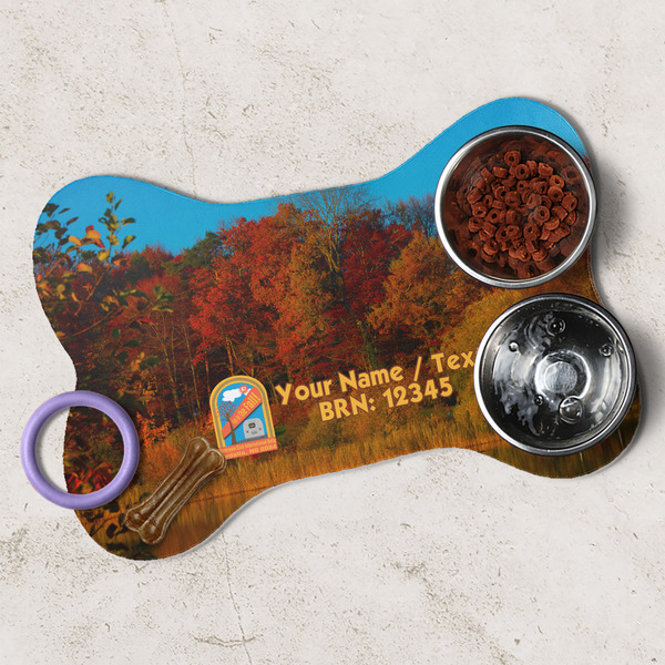 Airstream International Rally - 2024 Dog Bone Shaped Mat Lifestyle