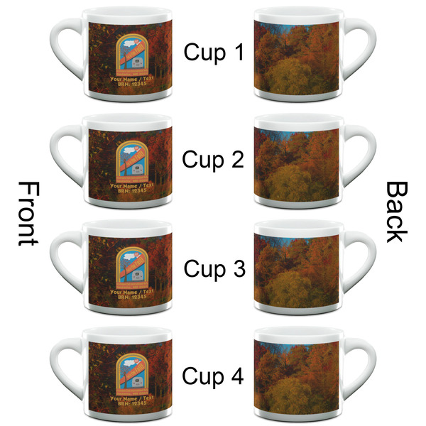 Airstream International Rally - 2024 Double Shot Espresso Cup - Set of 4 - Front & Back