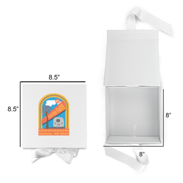 Airstream International Rally - 2024 Gift Boxes with Magnetic Lid - White - Open & Closed