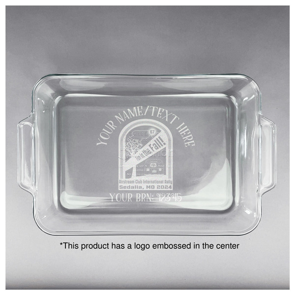 Airstream International Rally - 2024 Glass Baking Dish - 13"x9" - Approval