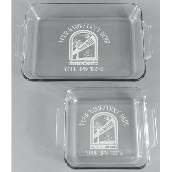 Airstream International Rally - 2024 Glass Baking Dish Set - Front