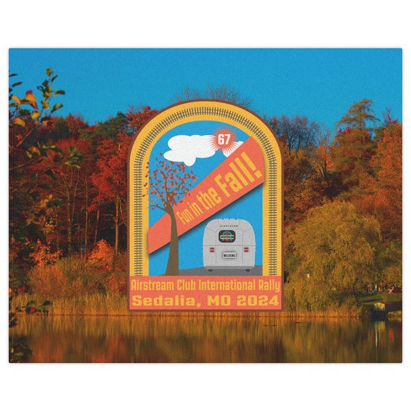 Airstream International Rally - 2024 Indoor / Outdoor Rug - 8'x10' - Front Flat