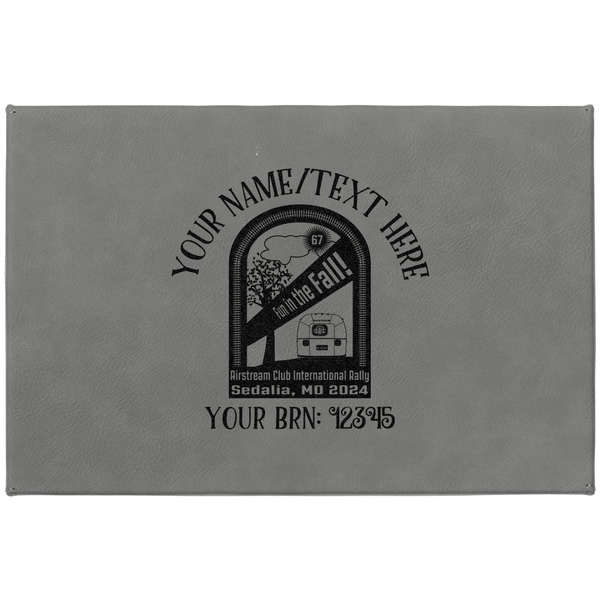 Airstream International Rally - 2024 Large Engraved Gift Box with Leather Lid - Approval