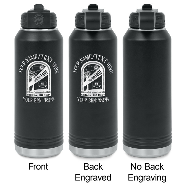 Airstream International Rally - 2024 Laser Engraved Water Bottles - 2 Styles - Front & Back View