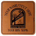 Airstream International Rally - 2024 Faux Leather Iron On Patch - Square