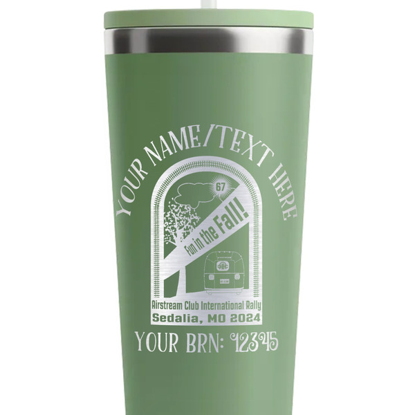 Airstream International Rally - 2024 Light Green RTIC Everyday Tumbler - 28 oz. - Close Up
