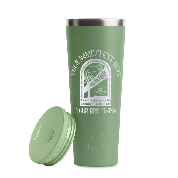 Airstream International Rally - 2024 Light Green RTIC Everyday Tumbler - 28 oz. - Lid Off