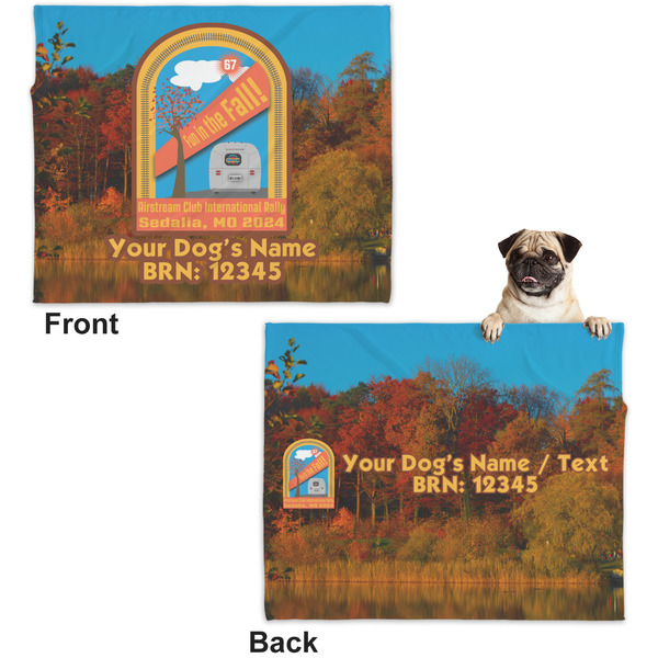 Airstream International Rally - 2024 Microfleece Dog Blanket - Large- Front & Back