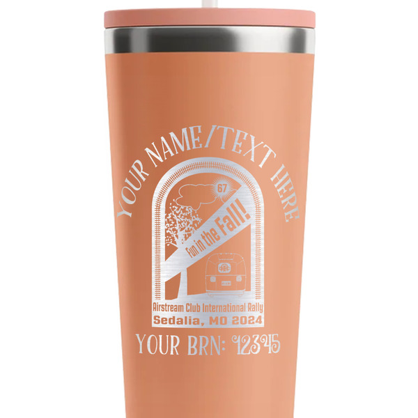 Airstream International Rally - 2024 Peach RTIC Everyday Tumbler - 28 oz. - Close Up