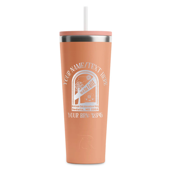 Airstream International Rally - 2024 Peach RTIC Everyday Tumbler - 28 oz. - Front
