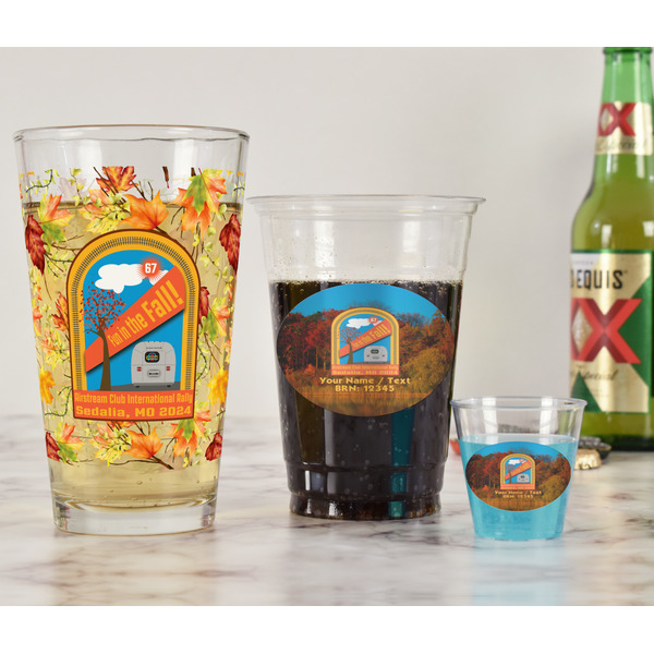 Airstream International Rally - 2024 Pint Glass - Full Fill w Transparency - In Context