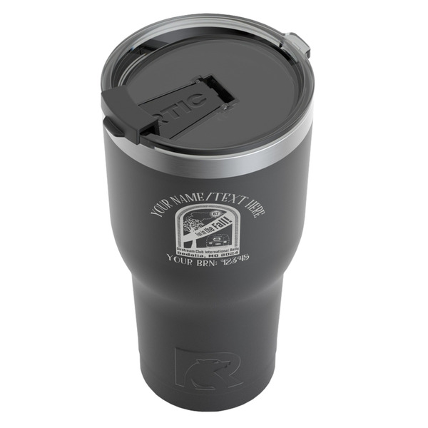 Airstream International Rally - 2024 RTIC Tumbler - Black - Angled