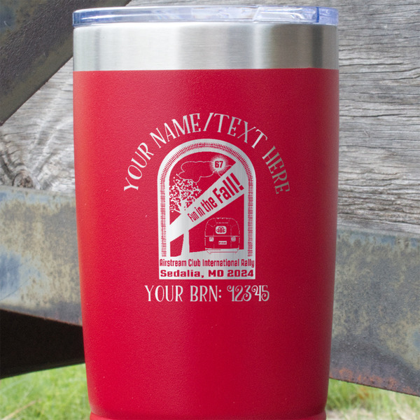 Airstream International Rally - 2024 Red Polar Camel Tumbler - 20oz - Close Up