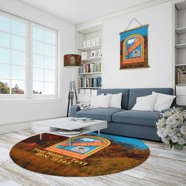 Airstream International Rally - 2024 Round Area Rug - IN CONTEXT