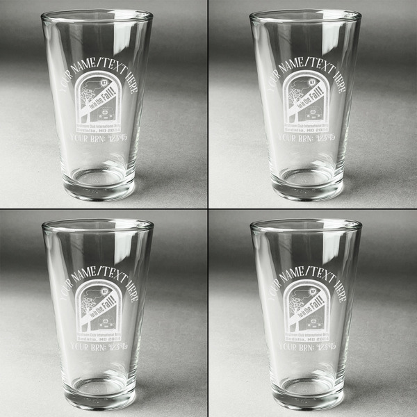 Airstream International Rally - 2024 Set of Four Engraved Beer Glasses - Individual View