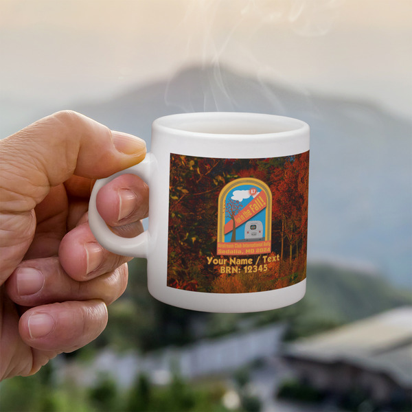 Airstream International Rally - 2024 Single Shot Espresso Cup - Lifestyle in Hand