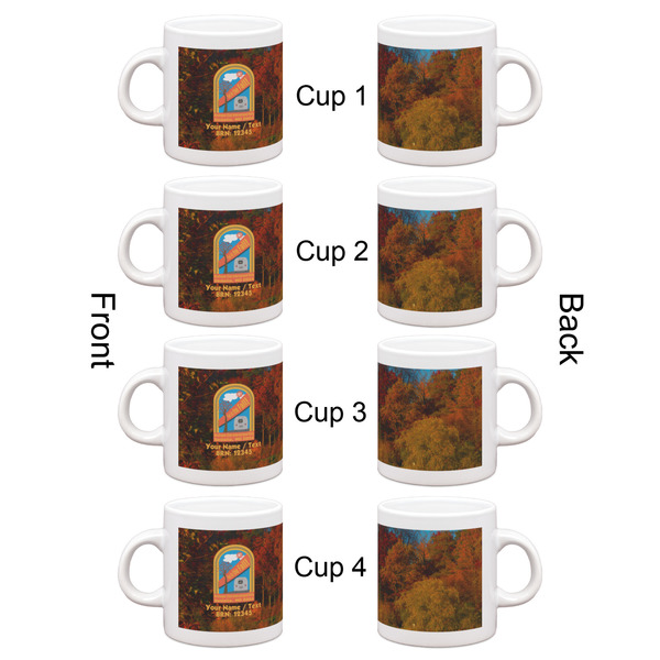 Airstream International Rally - 2024 Single Shot Espresso Cup - Set of 4 - Front & Back