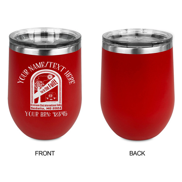 Airstream International Rally - 2024 Stainless Wine Tumblers - Red - Single Sided - Approval