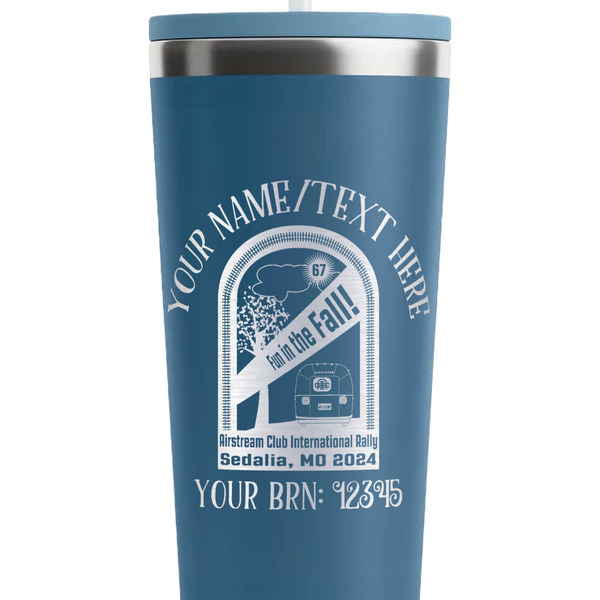 Airstream International Rally - 2024 Steel Blue RTIC Everyday Tumbler - 28 oz. - Close Up