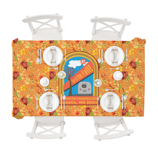 Airstream International Rally - 2024 Tablecloths (58"x102") - TOP VIEW (with plates)