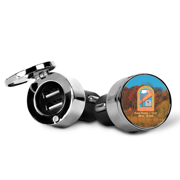 Airstream International Rally - 2024 USB Car Charger - Open & Closed