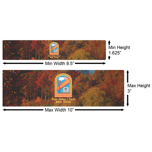 Airstream International Rally - 2024 Water Bottle Labels w/ Dimensions