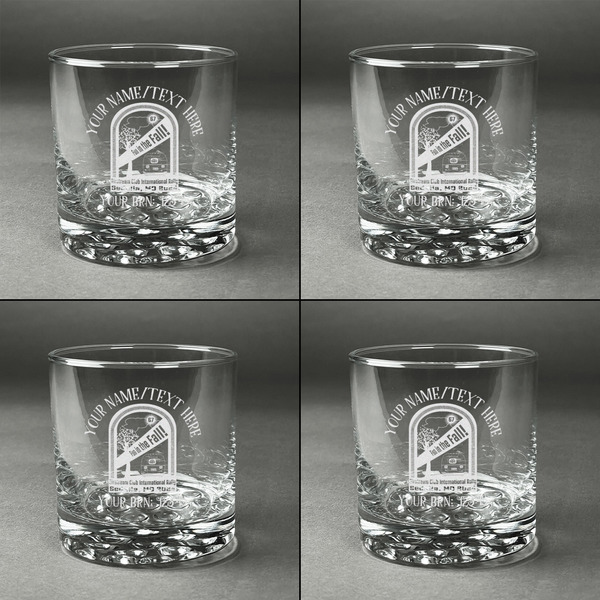 Airstream International Rally - 2024 Whiskey Glasses - Set of 4 - Front