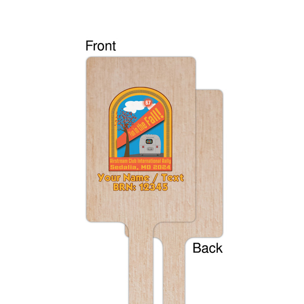 Airstream International Rally - 2024 Wooden 6.25" Stir Stick - Rectangular - Single - Front & Back