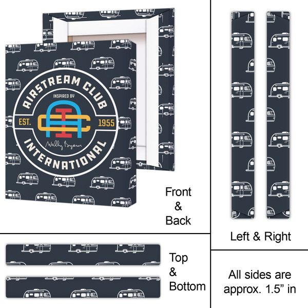 Airstream Club International Logo 11x14 - Canvas Print - Approval