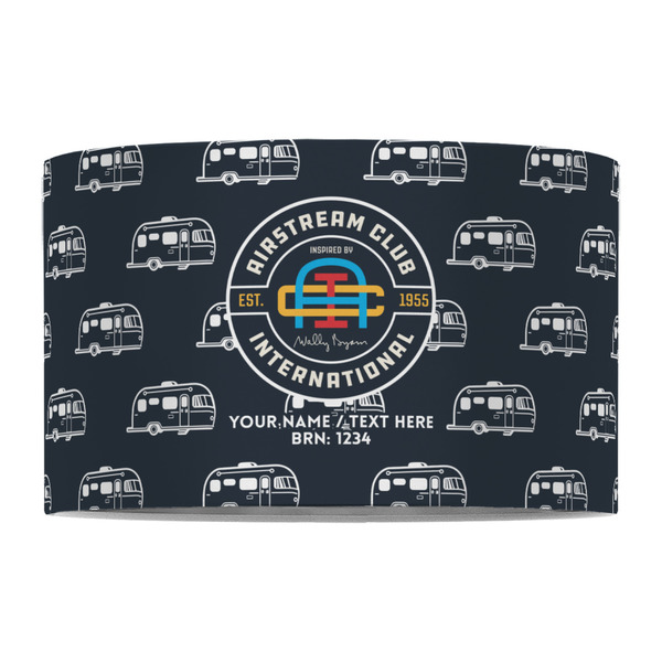 Airstream Club International Logo 12" Drum Lampshade - FRONT (Fabric)