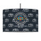 Airstream Club International Logo 12" Drum Pendant Lamp - Fabric