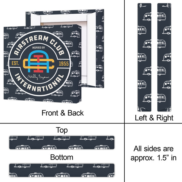 Airstream Club International Logo 12x12 - Canvas Print - Approval
