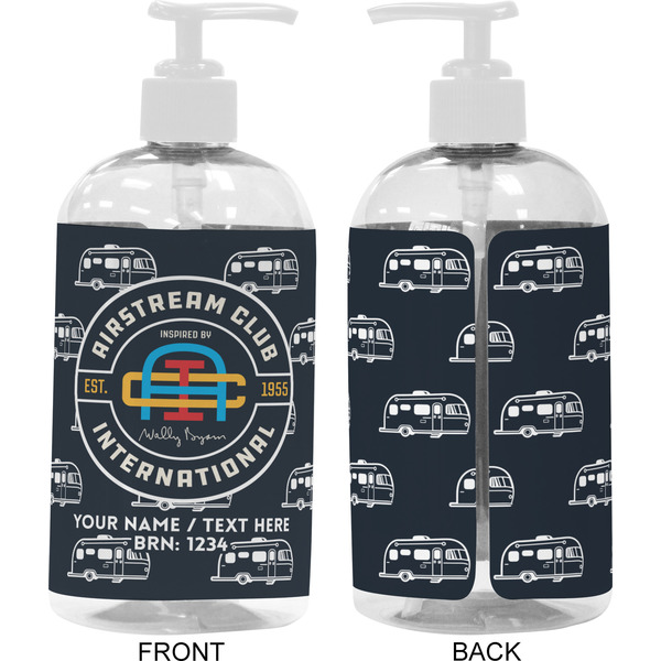 Airstream Club International Logo 16 oz Plastic Liquid Dispenser - Approval - White