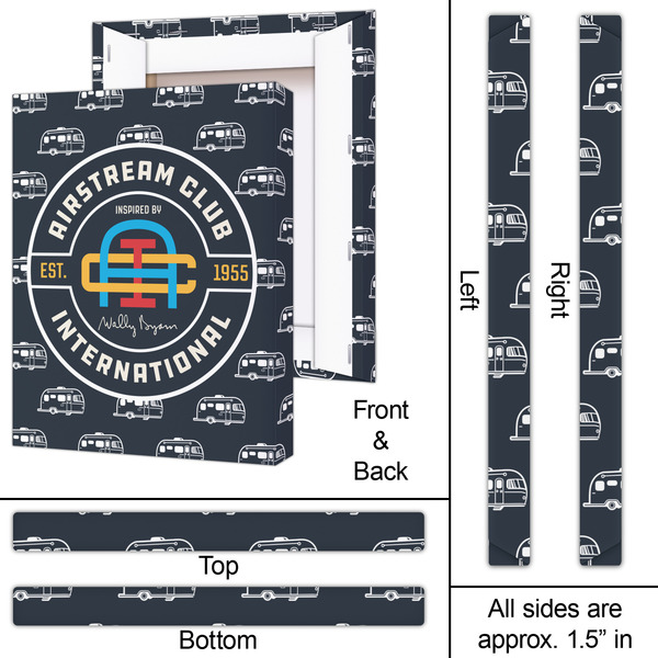 Airstream Club International Logo 16x20 - Canvas Print - Approval