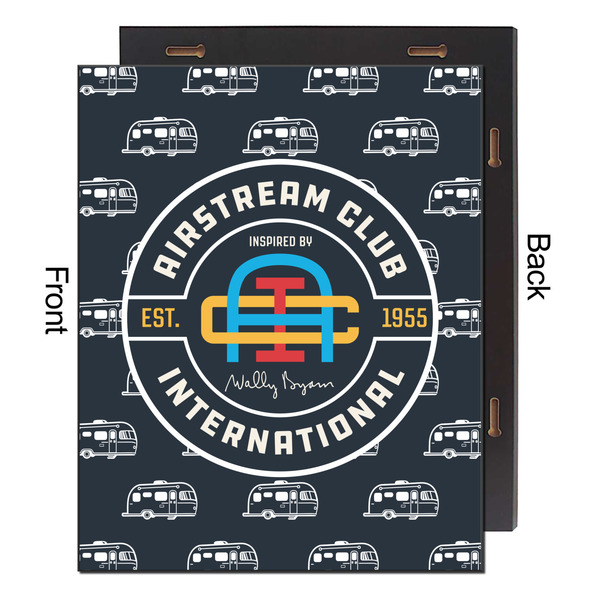 Airstream Club International Logo 16x20 Wood Print - Front & Back View