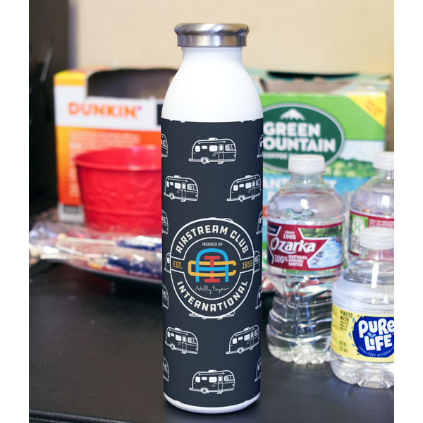 Airstream Club International Logo 20oz Water Bottles - Full Print - In Context