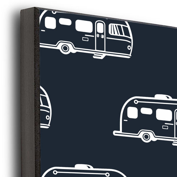 Airstream Club International Logo 20x24 Wood Print - Closeup