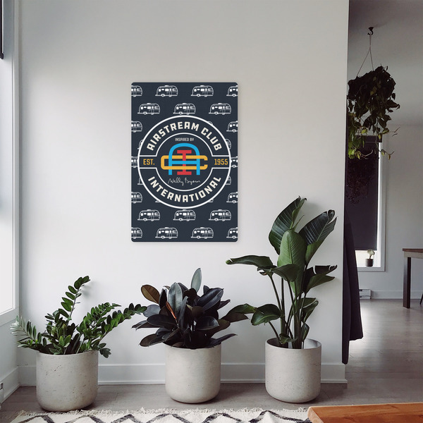 Airstream Club International Logo 20x30 - Canvas Print - In Context
