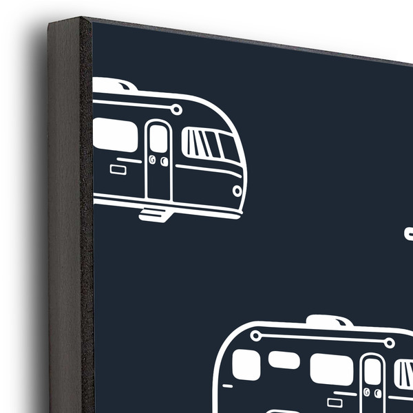 Airstream Club International Logo 20x30 Wood Print - Closeup